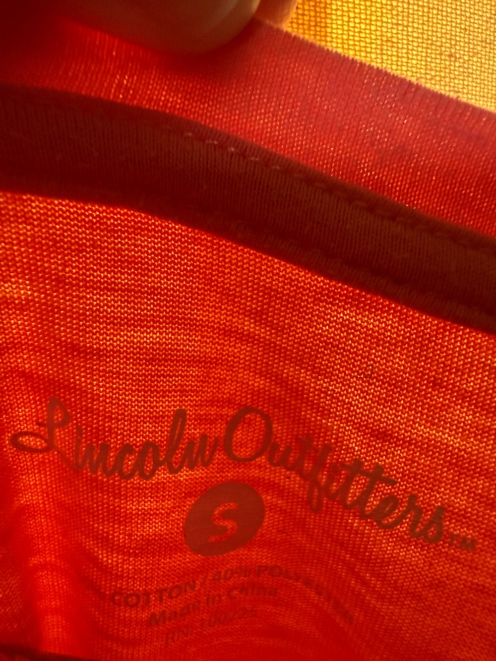 OTTO Coral/Orange Long Sleeve Logo Tee - Picture 2 of 5